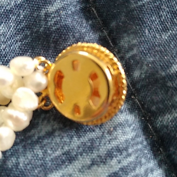 Freshwater and real mabe pearl choker necklace. - Picture 4 of 7